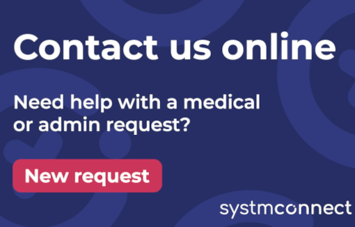 Contact us online - need help with medical or admin requests